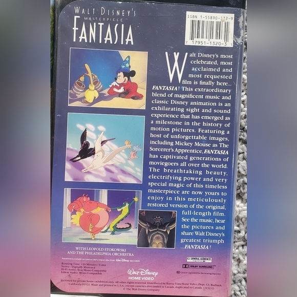 VINTAGE Walt Disney Black Diamond VHS lot of 6 - Picture 9 of 14